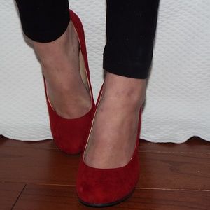Candies Red Velvet Pumps